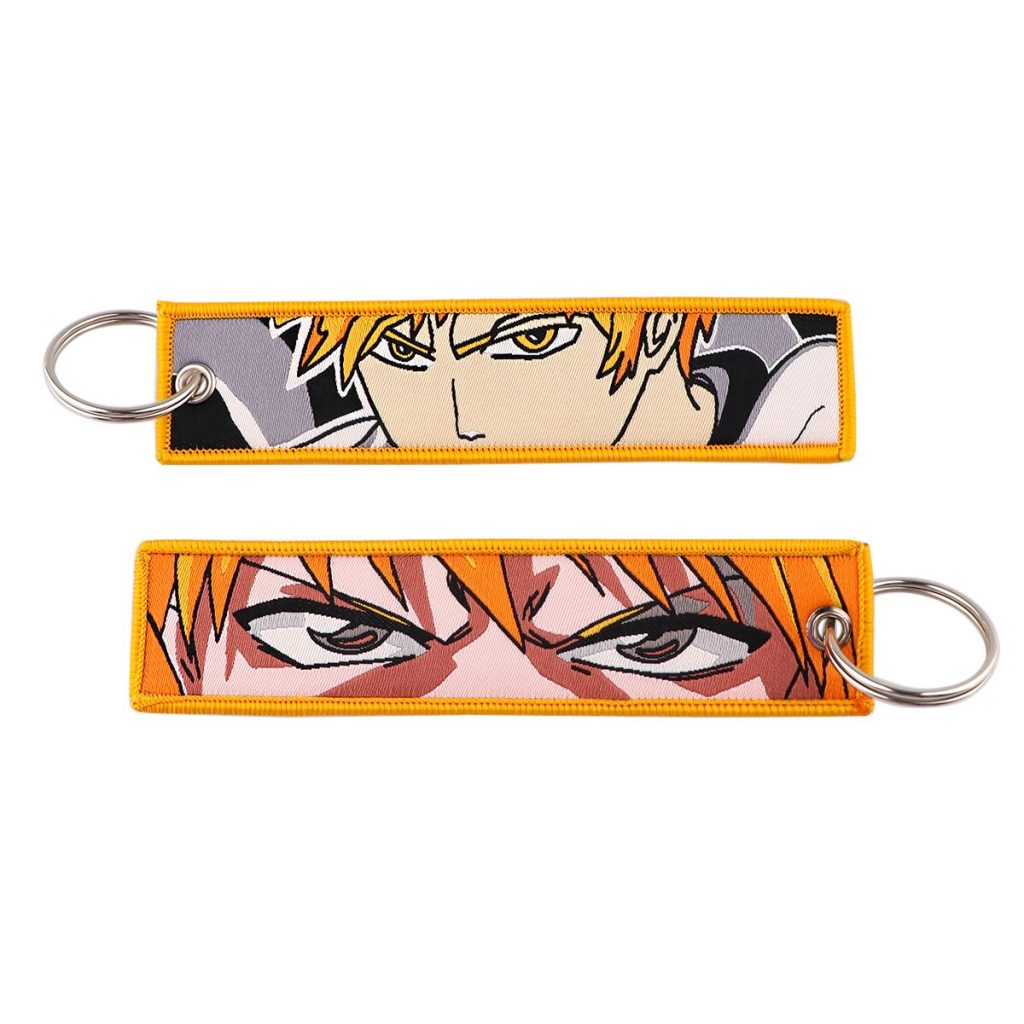 Anime Cowboy Bebop Embroidered Keys Tag Keychains Jet Tag for Women Keyring Car Keys Fashion Jewelry 4 - Cowboy Bebop Shop