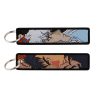 Berserk Cowboy Bebop Embroidered Keys Tag Keychains for Women Keyring Japanese Anime Car Keys Fashion Jewelry 1 - Cowboy Bebop Shop