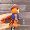 New Cartoon Anime Cowboy Coffee Cat Pendant Keychain Car Key Chain Key Ring Keyring Phone Bag 5 - Cowboy Bebop Shop