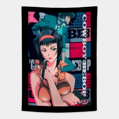 Cowboy Bebop Anime Vintage Retro Classic 90S Lofi  Tapestry Official Haikyuu Merch