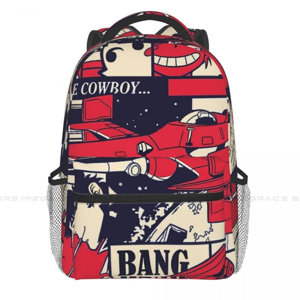 Back To School Bebop Cowboy Pattern Backpack School Boy Girl Travel Soft Rucksack Casual Laptop Bag - Cowboy Bebop Shop