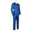 Cowboy Bebop Spike Cosplay Suit Pants Full Sets Men Blue Uniform Halloween Carnival Costumes Outfits 1 - Cowboy Bebop Shop