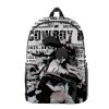 Trendy Novelty Cowboy Bebop pupil Bookbag Notebook Backpacks 3D Print Oxford Waterproof Boys Girls Casual Travel 1 - Cowboy Bebop Shop