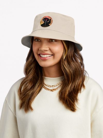 Cowboy Bebop Vintage Retro Spike Bucket Hat Official Cowboy Bebop Merch