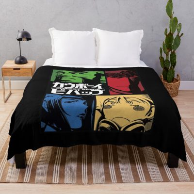 Cowboy Bebop Vintage Throw Blanket Official Cowboy Bebop Merch