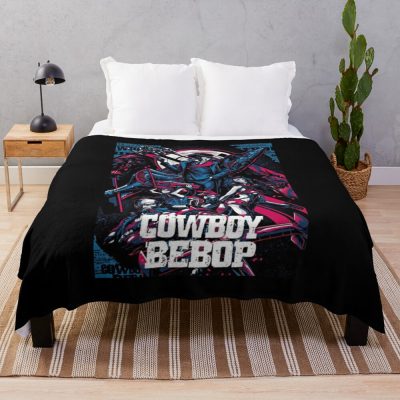 Cowboy Bebop Retro Throw Blanket Official Cowboy Bebop Merch