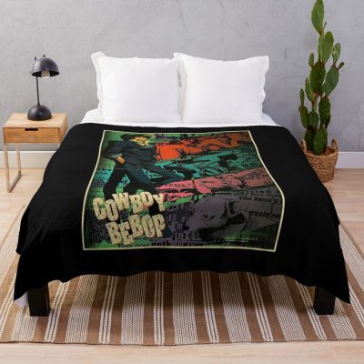 Cowboy Bebop Vintage Throw Blanket Official Cowboy Bebop Merch