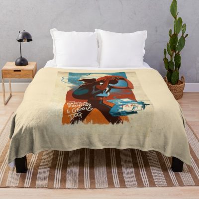 Cowboy Bebop Ed And Ein Throw Blanket Official Cowboy Bebop Merch