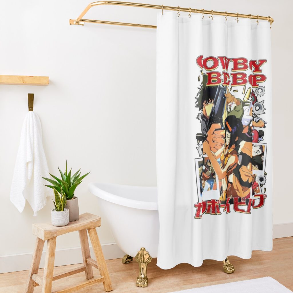 Cowboy Bebop Shower Curtain Official Cowboy Bebop Merch