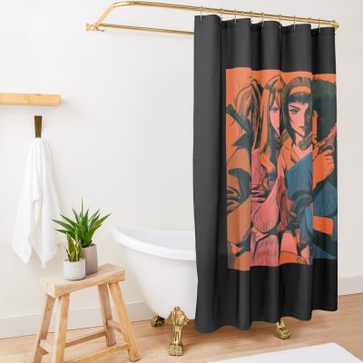 Cowboy Bebop Vintage Shower Curtain Official Cowboy Bebop Merch