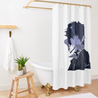 Cowboy Bebop Spike Shower Curtain Official Cowboy Bebop Merch