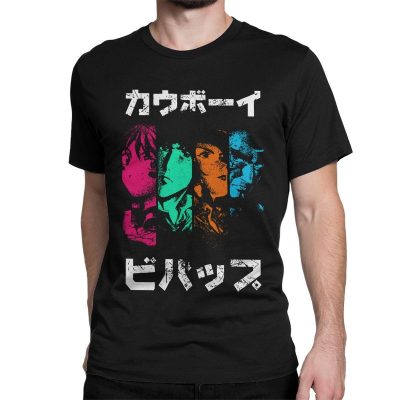 Cowboy Bebop Men T Shirts Anime Streetwear Casual Tee Shirt Short Sleeve Round Collar T Shirt - Cowboy Bebop Shop