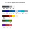 tank top color chart - Cowboy Bebop Shop