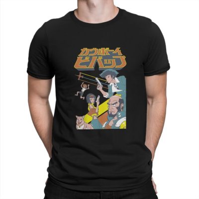 Squadron TShirt For Men Cowboy Bebop Spike Anime Clothing Novelty Polyester T Shirt Homme 1024x1024 1 - Cowboy Bebop Shop